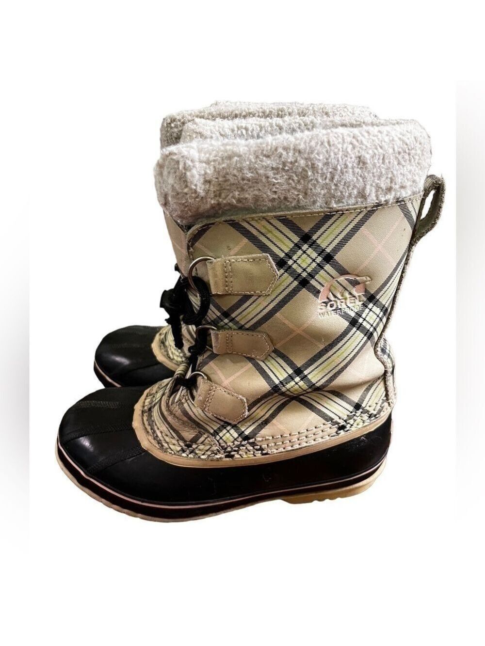 Sorel Waterproof Plaid Winter Boots “Yoot Pac”